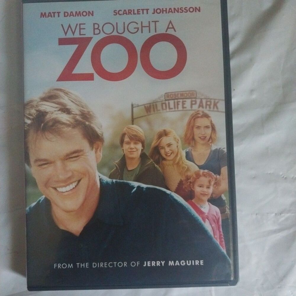 We Bought A Zoo DVD Movie 2011 Matt Damon Johansson Drama Family Kids Rated PG